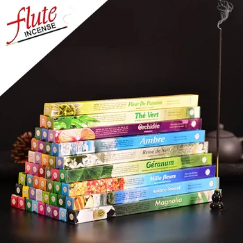

FLUTE 8 Sticks/Box Multi-Style Indian Incense Stick Aroma Sticks Colored Smoke Aromatherapy Kamasutra Sage Smudge Sticks