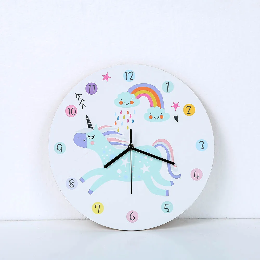 Reloj De Pared De Unicornio Arco Iris Bonito Diseno Moderno Decoracion De Habitacion Silenciosa Para Ninos Decoracion Del Hogar Relojes De Pared Para Dormitorio Relojes De Pared Aliexpress