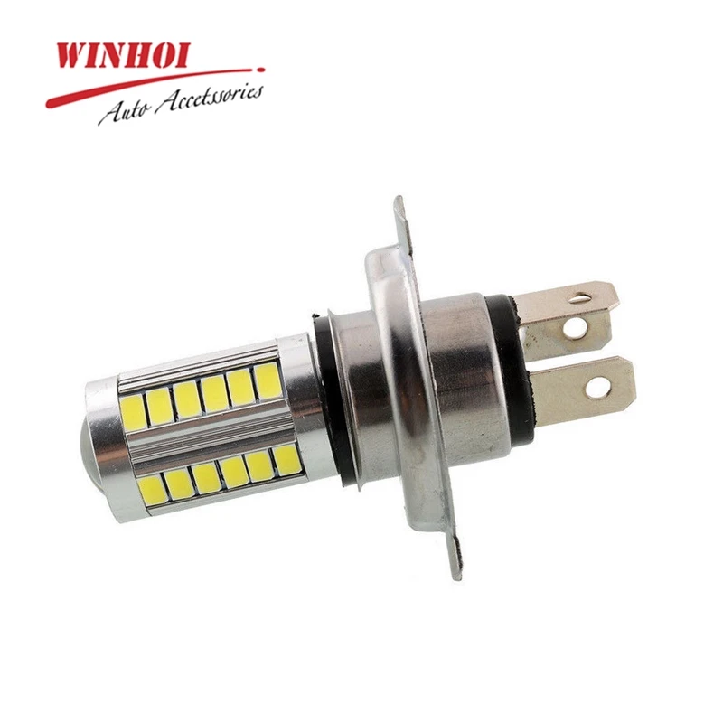 H4 5630 33SMD светодиодные лампы 8 Вт 12 в 800 лм Универсальный Автомобильный головной светильник, противотуманный светильник для мотоцикла, стояночный светильник для вождения, поворотная сигнальная фара