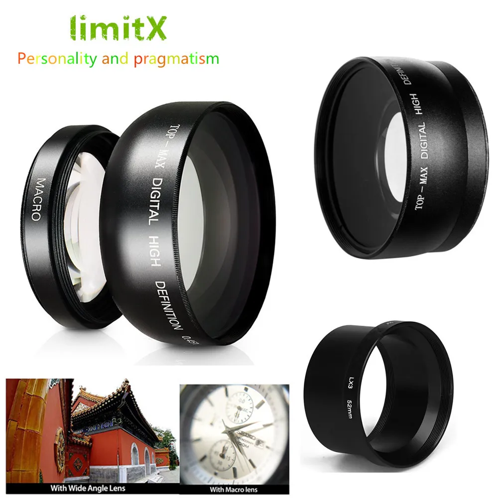 

0.45X Super Wide Angle Lens with Macro & Adapter tube for Panasonic DMC-LX3 LX3 Digital Camera
