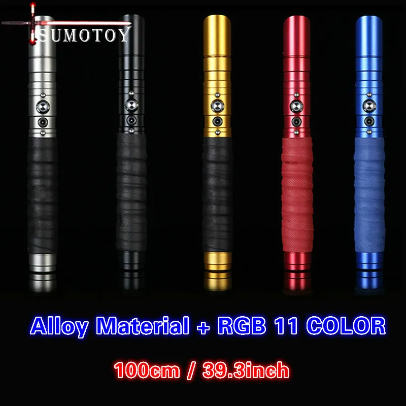 

SUMOTOY 100CM ZQ Lightsaber RGB Jedi Sith Light Saber USB Recharged Sound FOC Lock Up Color Changing Metal Hilt Sword Light Toy