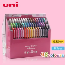 Япония UNI UM-151 гелевая ручка 48 цветов Набор ограниченная Новая цветная ручка для воды 0,38/0,7