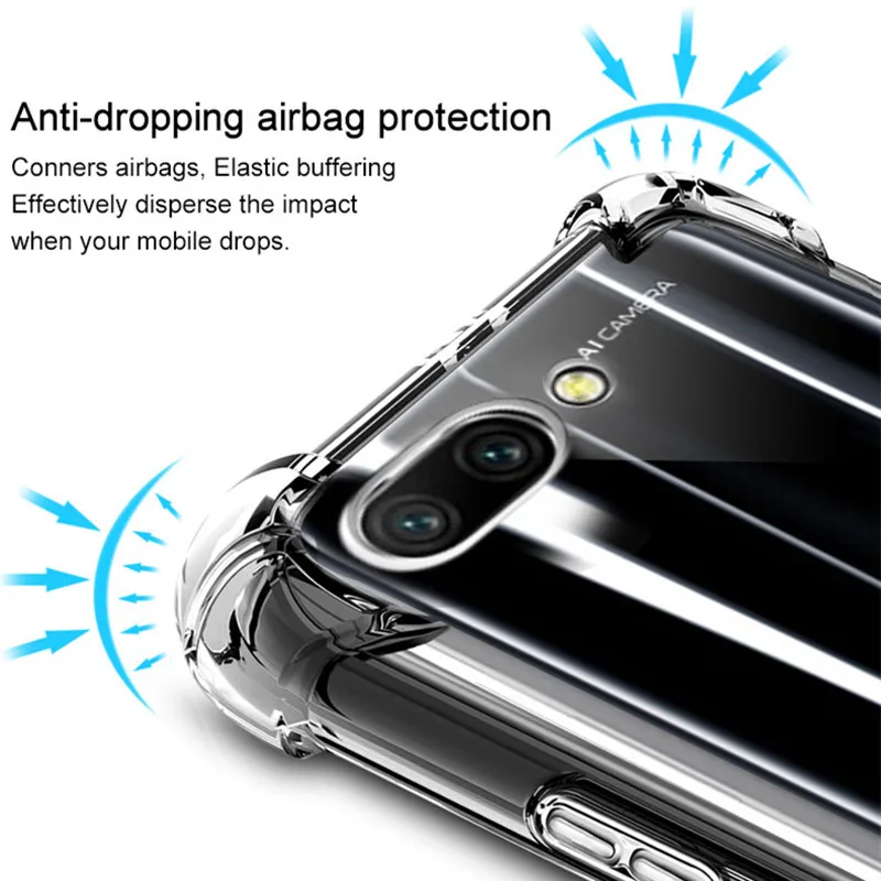 Прозрачная подушка безопасности для Oppo Realme X 3 Pro прозрачный бронированный чехол