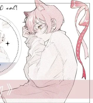 

Washi Tape Sample Cat Ear Juvenile Character Special Oil