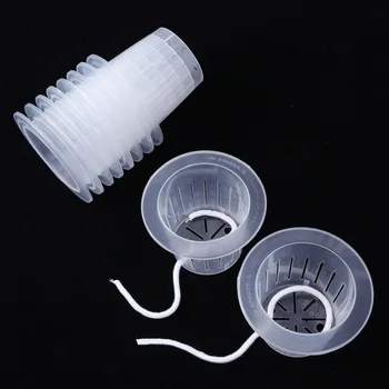 

10pcs Cotton Rope Planting Baskets Planting Root Soilless Green Flower Balcony Holder Planter