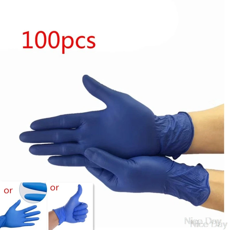 

100pcs Nitrile Waterproof Disposable Washing Cleaning Nitrile Gloves Work Safety Gloves M26 20 Dropship