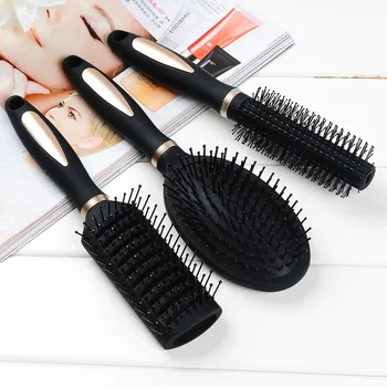 

Black Curly Hair Comb Massage Comb Air Cushion Airbag Inner Buckle Shape Ribs Comb Hairdressing Comb
