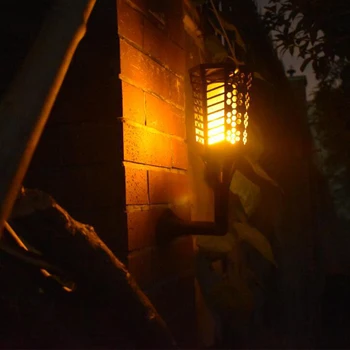 

96 LED Solar Power Lantern Lamp Wall Lantern Garden Path Yard Light Decorative Columns Garden Light Landscape Lighting