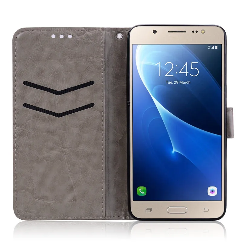 Чехол для samsung Galaxy J5 J510 J510F силиконовый откидной Чехол для бумажника кожаный чехол для телефона samsung Galaxy J5 чехол
