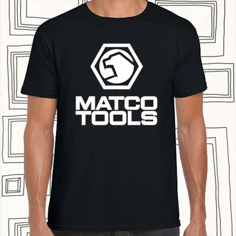 &quotMatco Tools Мужская черная футболка с логотипом Новая высококачественная