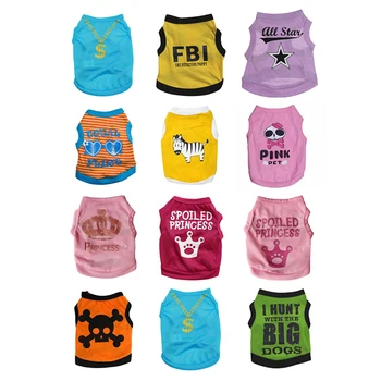 

1 Piece Pet Dog Summer Shirt Big Promotion Assorted Colors Dog Vest For Small Puppy Vest Summer Pet Clothes Pet T Shirt XS S M L