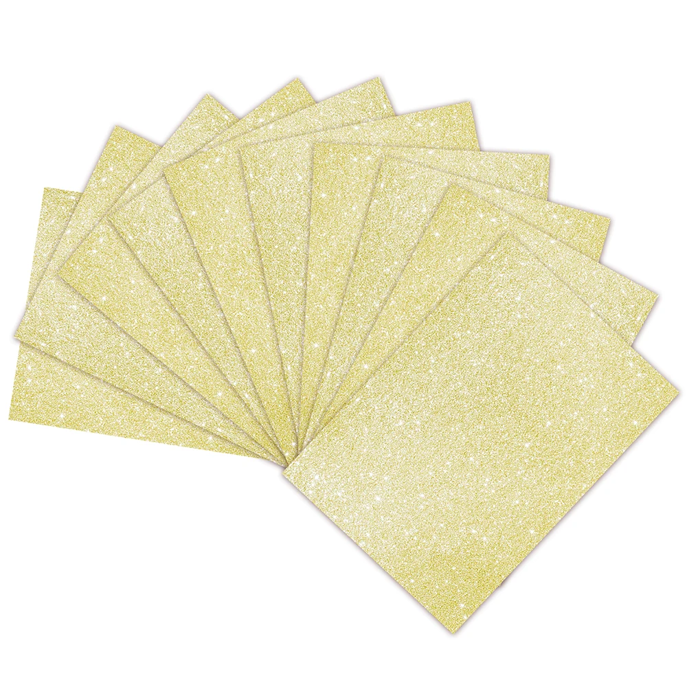 Gold Glitter Cardstock Paper, 10 Sheets A4 Single Sided Sparkle Card Stock  for Crafts (8*12inch) - AliExpress