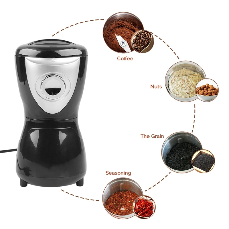 Electric Coffee Grinder 400W Coffee Bean Grinder Eco-Friendly Spices Seeds Grinder Mini Kitchen Coffee Grinding Machine(EU Plug)