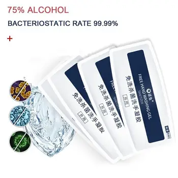 

3ml/bag 60bag/box 99.9% Anti Bacteria Hand Sanitizer Gel General Disposable No Wash Antibacterial Sterilization Bagged Cleaner
