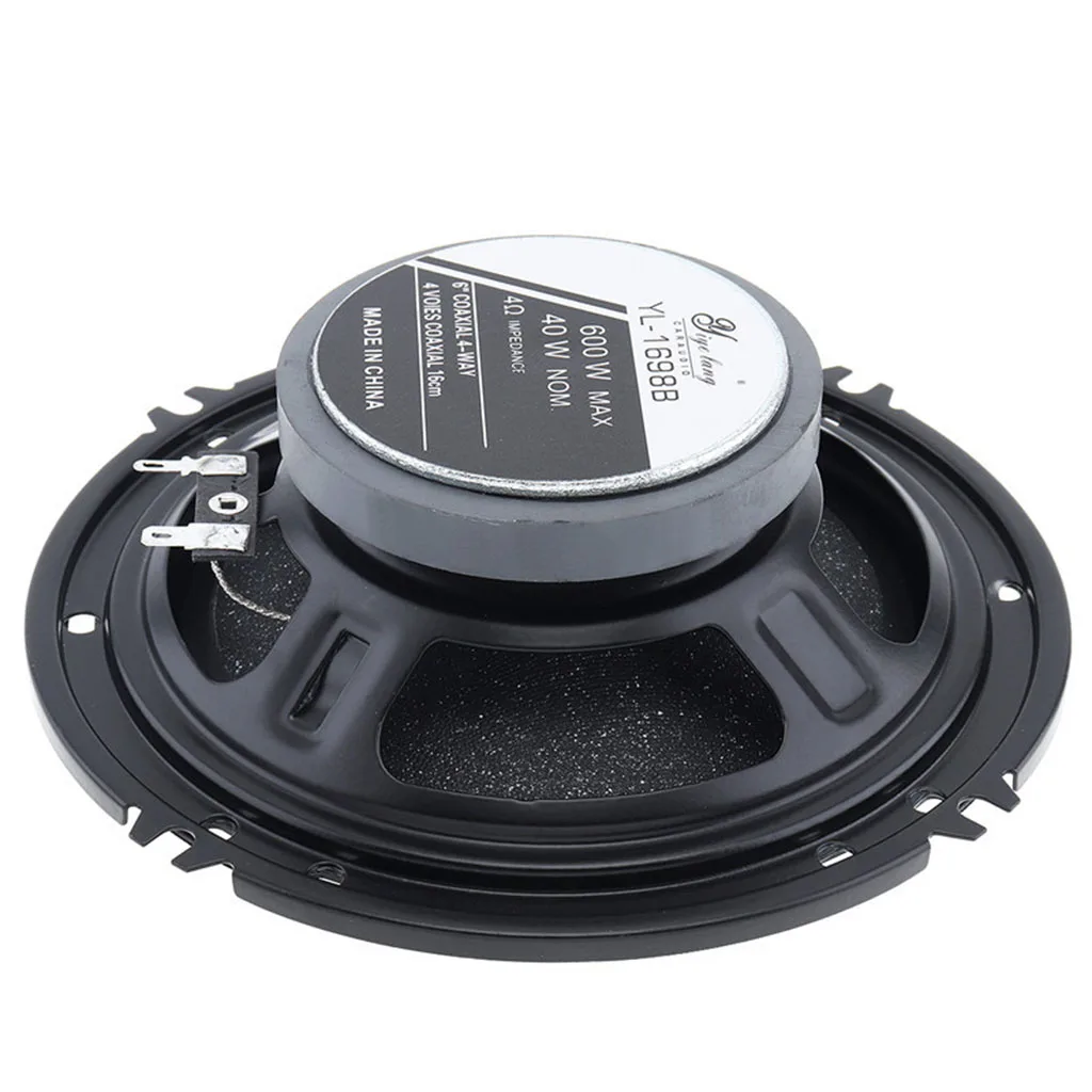 2pcs 6-1/2' 4 Way Car Coaxial Audio Speaker Loudspeaker shallow-mount Black 2pcs 6-1/2' 4 Way Car Coaxial Audio Speaker Loudspeaker shallow-mount Black
