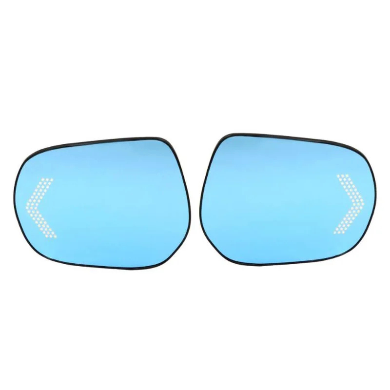 US $71.38 Door Wing Rear View Mirror Glass Upgarde Dynamic Led Blue Wide Angle Blind Spot Rearview Mirror For Toyota Prado Land Cruiser