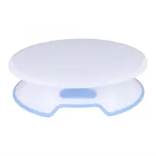 Пластмассовая тарелка для торта, Вращающаяся круглая подставка для торта, украшения, вращающийся стол, кухонная сковородка "сделай сам", инструменты для выпечки