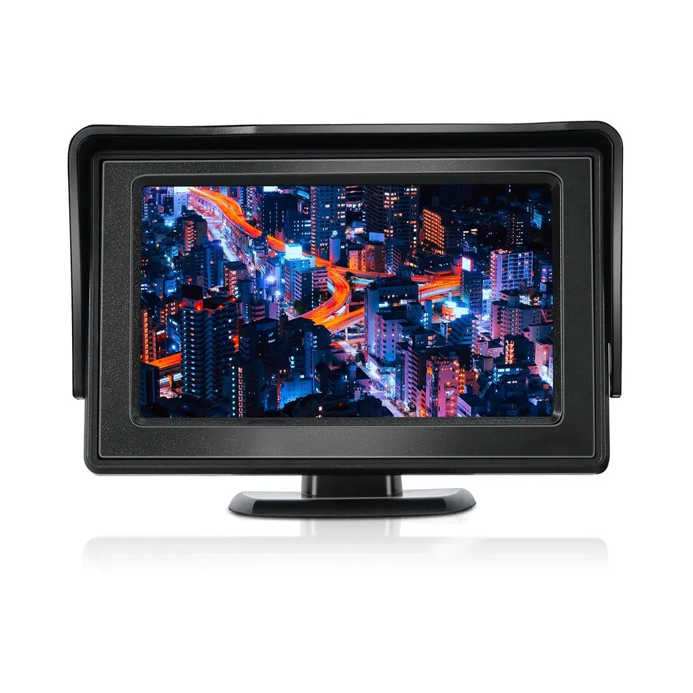 4,3 дюймов TFT lcd автомобильные мониторы заднего вида для DVD gps камера заднего вида аксессуары для вождения автомобиля классический стиль