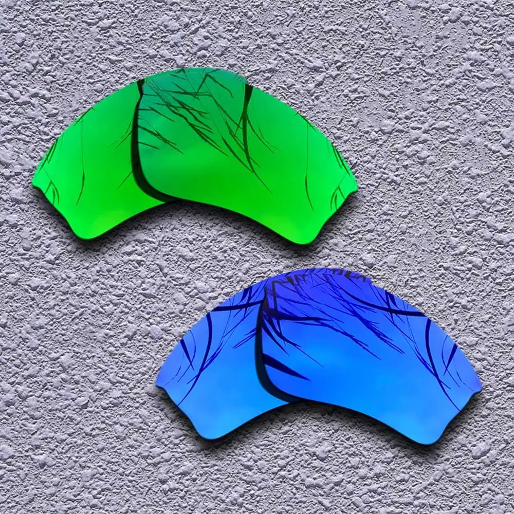 2 Pairs Polarized Replacement Lenses for Oakley Half Jacket XLJ Sunglasses- Multiple Choices - Цвет линз: Green-Purple