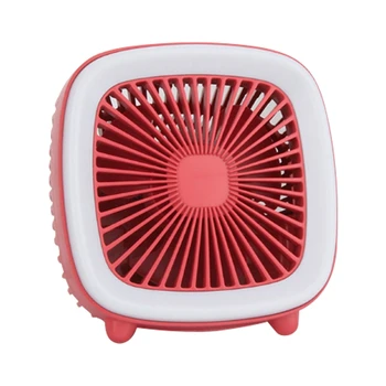 

SANQ Portable Mini Fan Retro TV Design Desktop Cooling Fan for Office Home USB Rechargeable Night Light Fans
