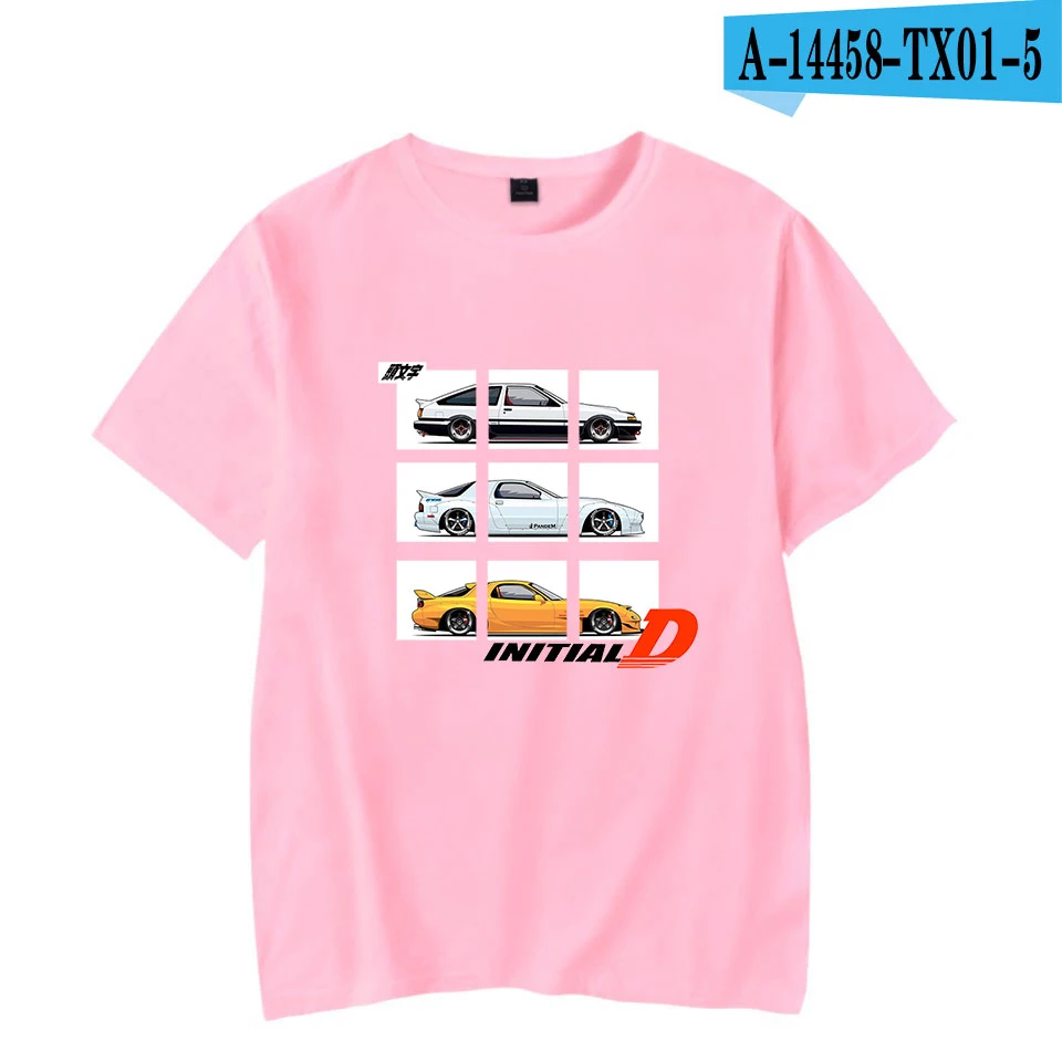 Movie Initial D футболка Fujiwara Tofu Shop TOYOTA AE86 Футболка с принтом для мужчин и женщин Harajuku модная футболка для любителей автомобилей - Цвет: pink