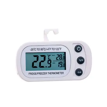 

Digital Waterproof Refrigerator Freezer Room Thermometer Max/Min Record Function with Large LCD Display Home.