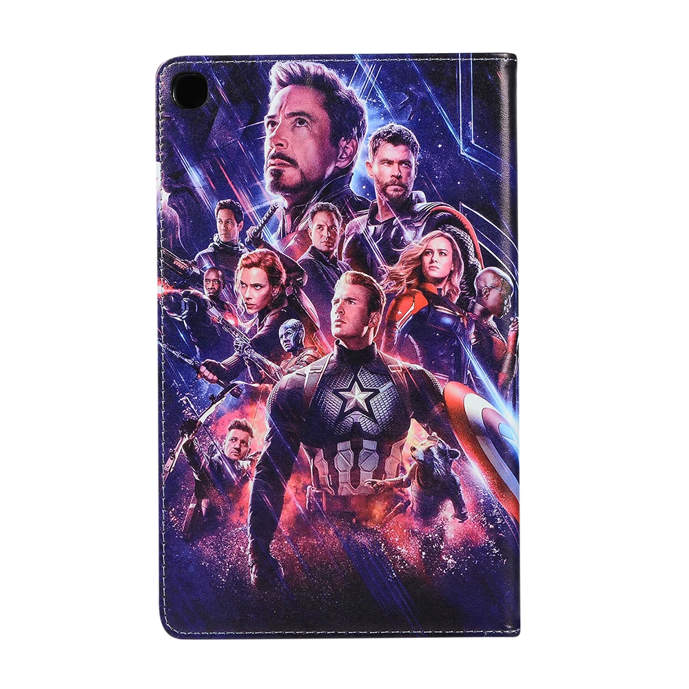 Для samsung Galaxy Tab A 10,1 чехол SM-T510 T515 10,1 ''защитный чехол-подставка Smart Funda чехол Marvel Мстители Человек-паук