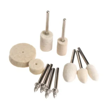 

129PCS Soft Wool Felt Abrasive Grinding Buffing Wheel Accessories Polishing Head Wheel Tool For Rotary Power Tools
