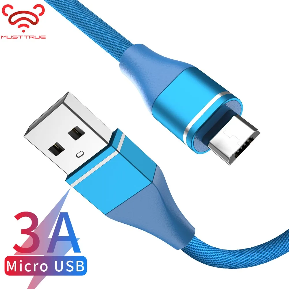 MUSTTRUE USB Micro кабель для HUAWEI xiaomi htc кабель для передачи данных 0,25 м 1 м 2 м 3 м micro usb провод для samsung s7 Micro зарядное устройство