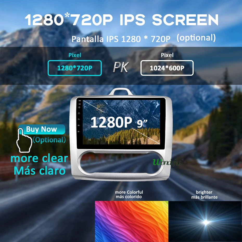 Perfect 1280*720P Android 9.0 Carplay 4G 64G Auto GPS Radio for Ford Focus Exi AT 2004-2011 Navigation IPS Screen Receiver No DVD Player 1