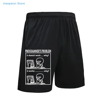 

2020 funny print programmer problem men Shorts casual summer Sports Running Shorts for Men casual shorts beach shorts