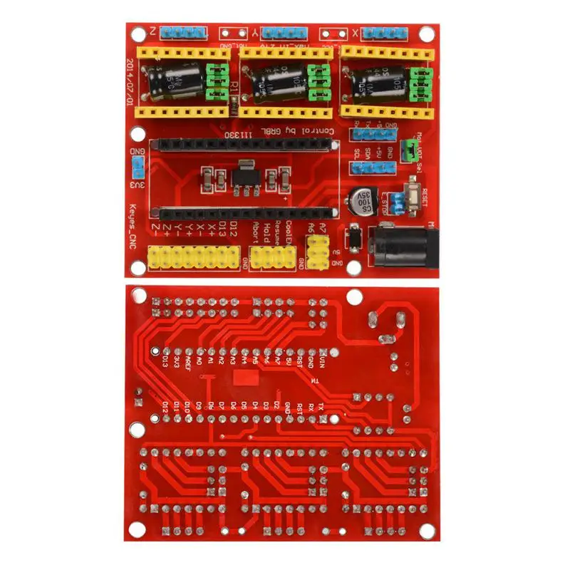 Щит с ЧПУ V4 Плата расширения Nano 3,0 шаговый A4988 Драйвер для Arduino 3d принтер TE732
