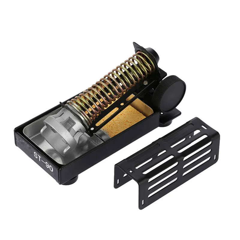 Tanie Gorąca sprzedaż regulowana podstawka do lutownicy stacja kąt elewacji z 1 gąbka do czyszczenia