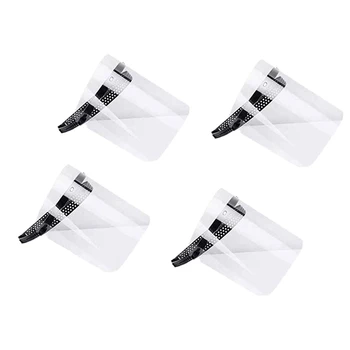 

4 Transparent Masks Anti-Fog Anti-Fog Saliva Protective Mask Adjustable Protective Cap Full Face Protective Mask