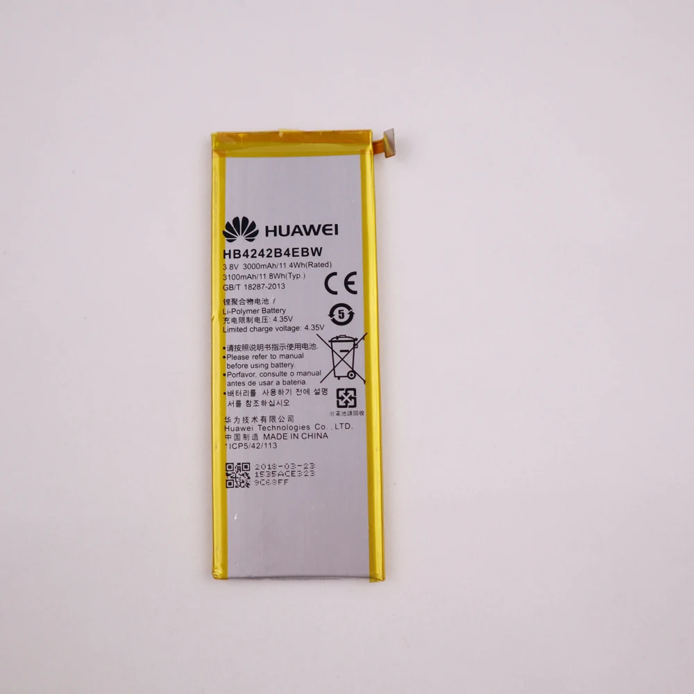 Батарея HB4242B4EBW 3000 мА-ч для huawei для НУА Вэй слава 6 4X H60-L01 H60-L02 H60-L11 H60-L04 Замена телефон Батарея