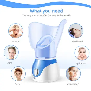 

Facial Steamer Nano Ionic Face Facial Steamer Warm Mist Humidifier Atomizer Humidifier Moisturizing Face SPA Steamer
