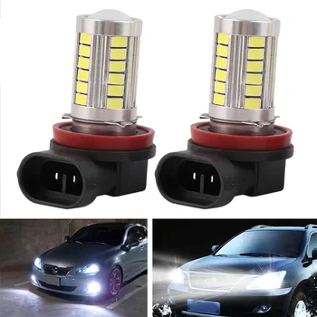 

newNew 2pcs H11 Super Bright Auto Car LED White Fog Lamp Light Bulb 800LM 6000-6500 K Driving Car Light Hot Selling