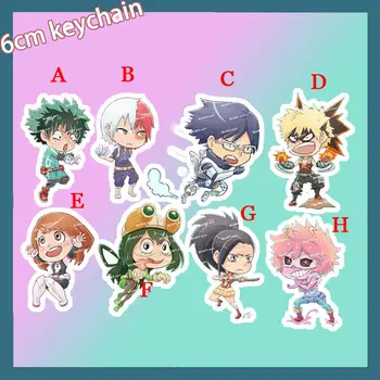 

Acrylic Keychain Strap Keyring Anime My Hero Academia Asui Tsuyu Ashido Mina