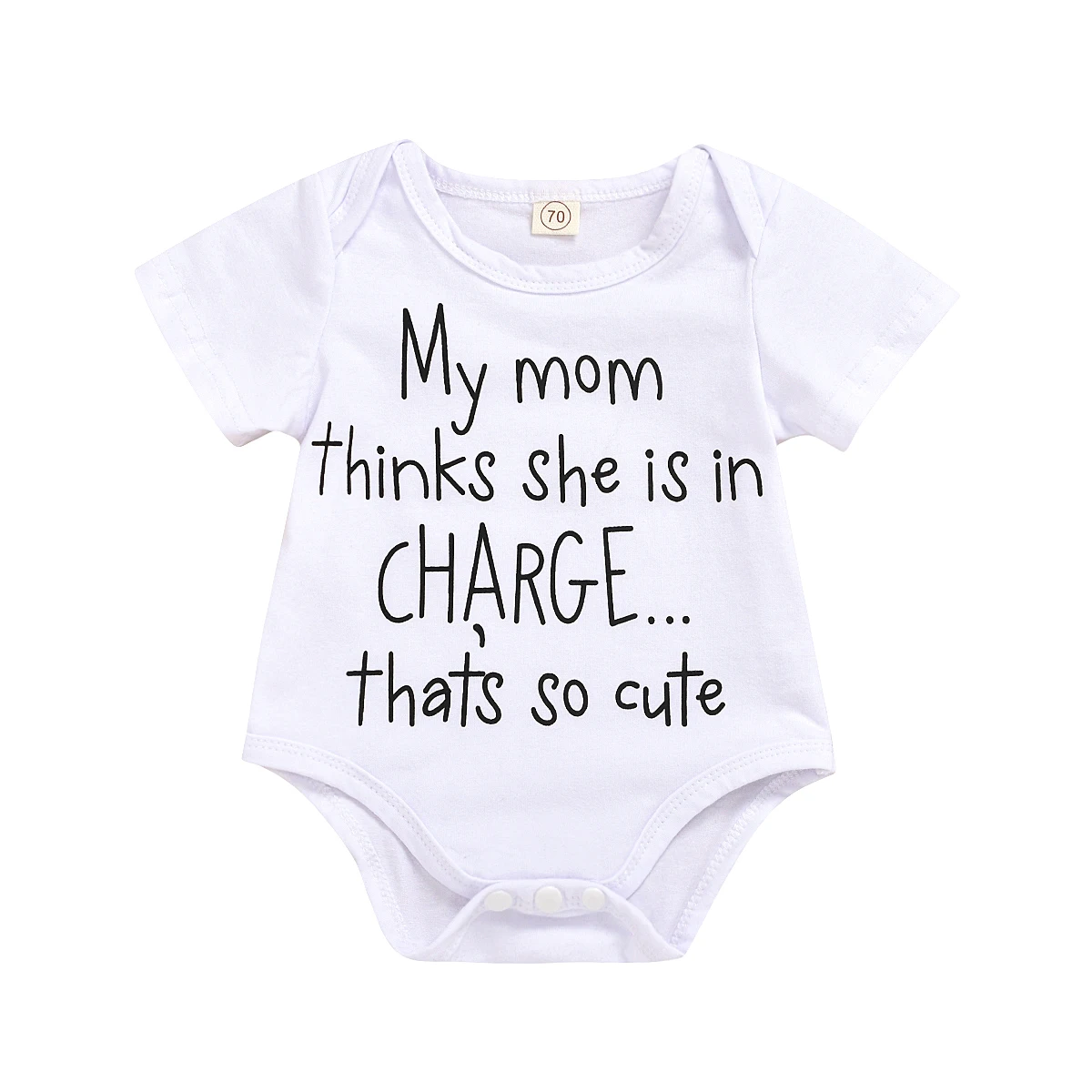 

Newborn Baby Letter Print Romper Fashion Short Sleeve Romper for Kids Infant Boys Girls