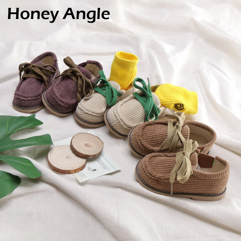 Новинка весна-осень модная повседневная детская обувь Honey Angle для девочек и
