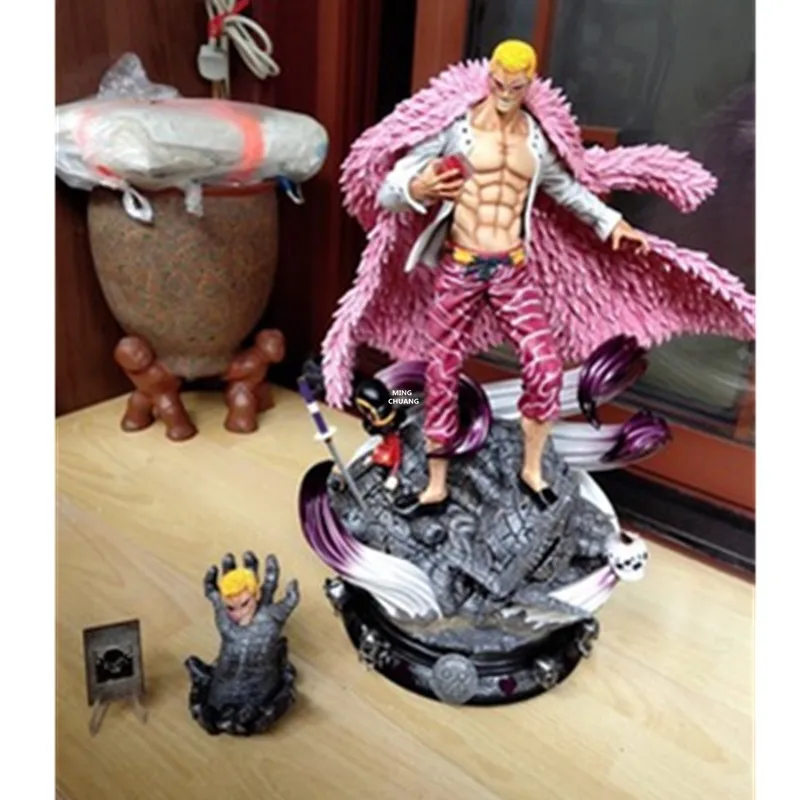 2" Цельная статуя Dressrosa бюст donquixote doflamingo полноразмерная портретная нить фруктовая анимационная фигурка GK игрушечная Коробка 50 см V400