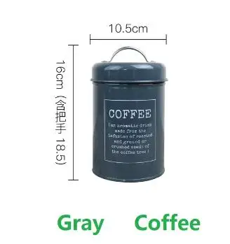 Gray Coffee Крышка бака сталь кухонная утварь многофункциональный чай кофе сахар Квадратная Коробка Чехол бытовой - Цвет: Gray Coffee