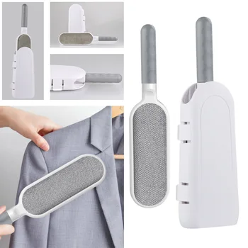 

Magic Clean Brush Reusable Self-Cleaning Pet Hair Brush Set Double Lint Remover Fur Scrub Clothes Bag Dust Brusher