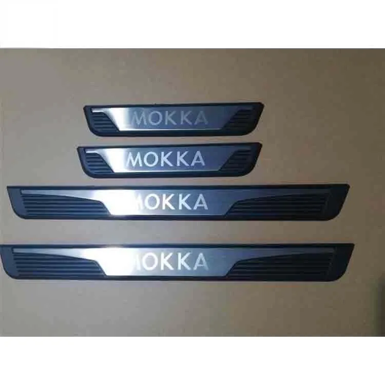 Автомобильные аксессуары наклейка для Opel Vauxhall Mokka авто наружная Накладка на порог, Накладка на порог, защита для автомобиля 2013