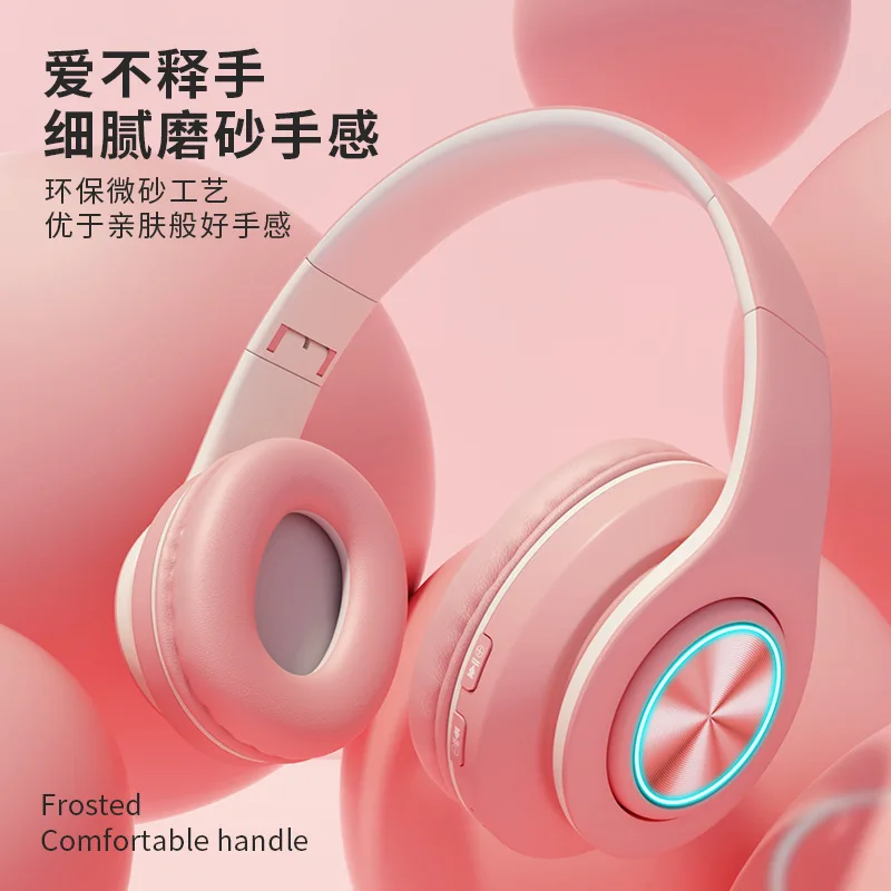 Bluetooth Earphone Liquid Silicone Hook Boom Macaron Headphone Cute Headset with Microphone Wireless Headphone for Children Gift