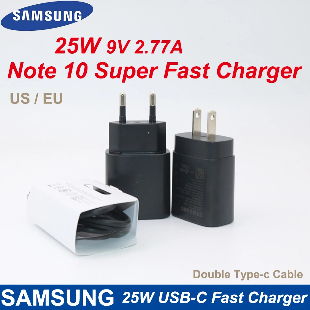 Samsung Note10 25 Вт супер быстрое зарядное устройство Usb PD (полистиролсульфонат) Быстрая
