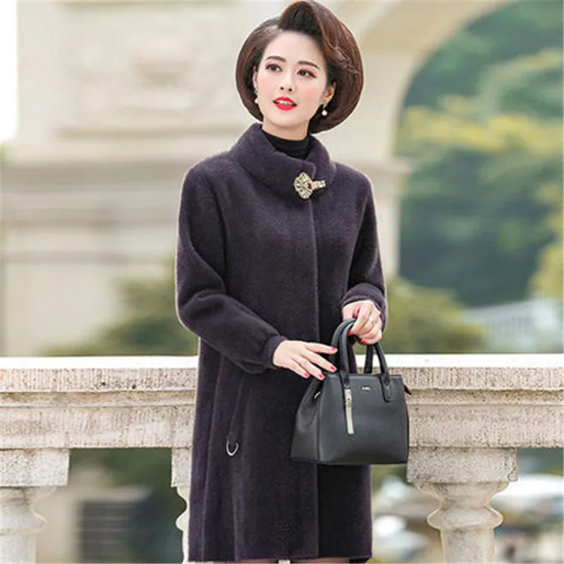 Women Winter Cashmere Woolen Coat New Imitation