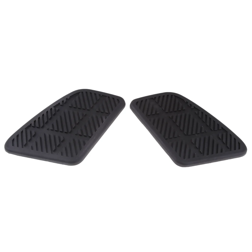2 Pieces Motorcycle Gas Fuel Tank Rubber Pad Protector for Retro Cafe Racer