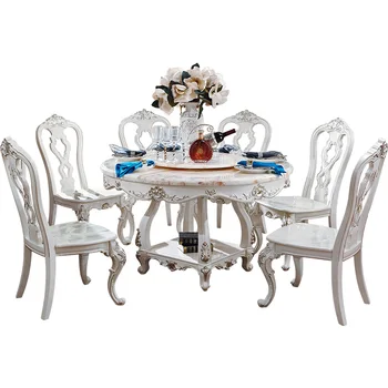 

french style antique royal white dining room furniture sets