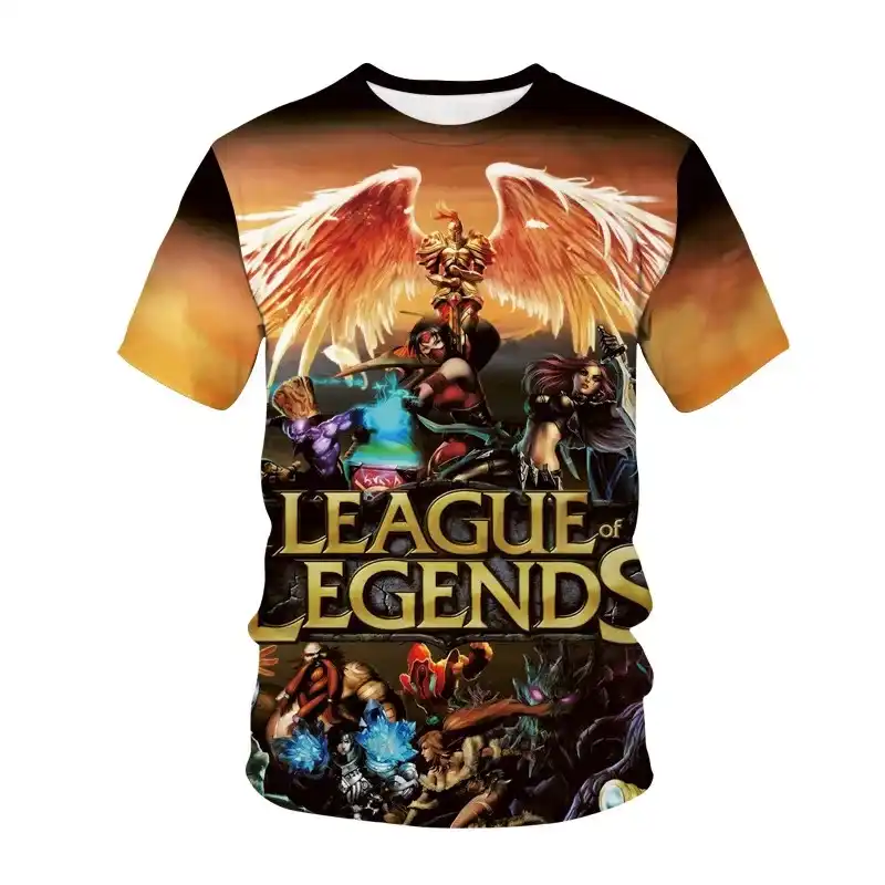 リーグ伝説のアカリtシャツ男性女性ファッション 3dプリントtシャツlolゲーム文字パターンのデザインのtシャツ通気性トップtシャツ T Shirts Aliexpress